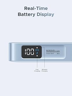 UGREEN MagFlow for MagSafe Power Bank Qi2 25W Wireless Fast Charging 10000mAh Magnetic Portable Charger with Built-in Cable PD 30W Battery Pack Compatible with iPhone Air/17/16/15/14/13/12 Series