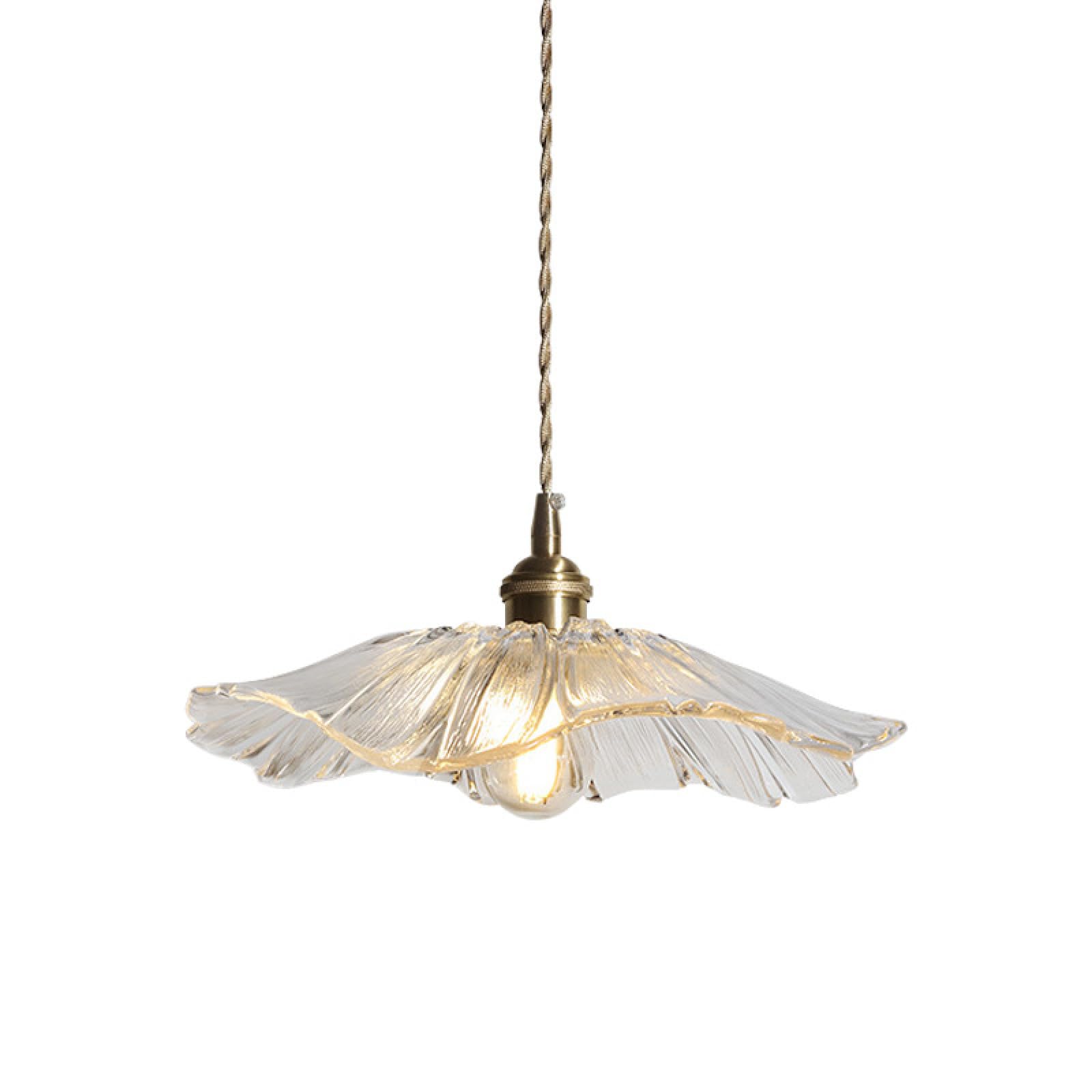 HYJAUSXB glass pendant light Edison Ceiling Pendant Light Fixture Decorative E27 Hanging Lighting with Brass Lamp Holder Glass Shade Loft Living Room Kitchen Chandelier Industrial Vintage Modern