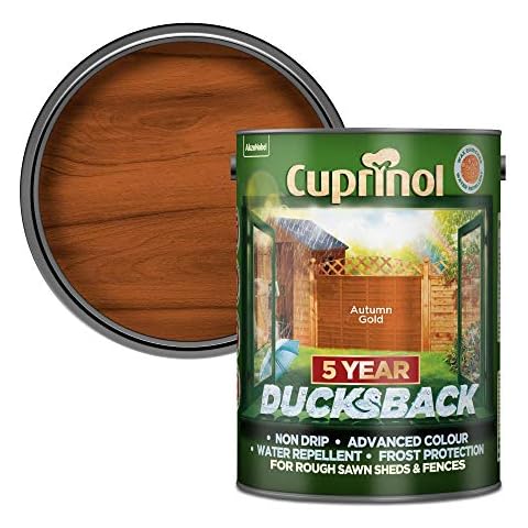 Cuprinol Ducksback 5 Year Waterproof Stain - Autumn Gold Cover