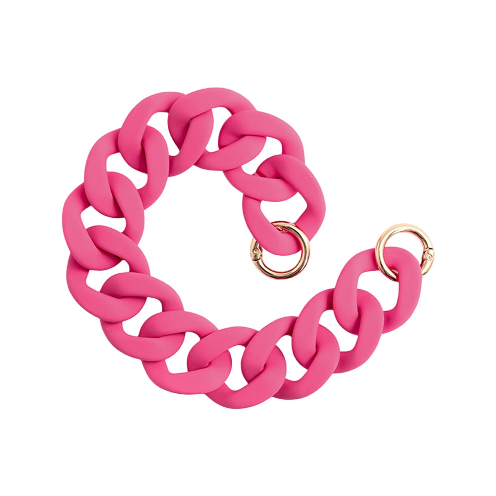 Elnwnnkc Dumpy Acrylic Purse Strap Bag Chain Handle Replacement, Handbag Purse Making Accessory Decorations Extender Chain Bag Handle