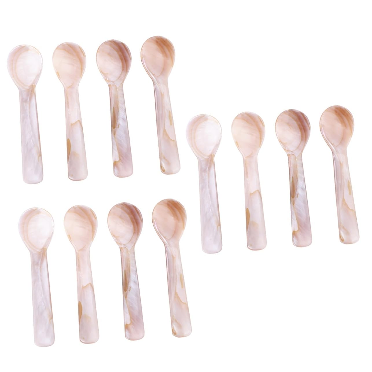 COLLBATH De 12 Piezas De Nácar Cucharas De Concha De Creativa De De Fiesta Cucharas Para Servir Cucharaditas Caparazón