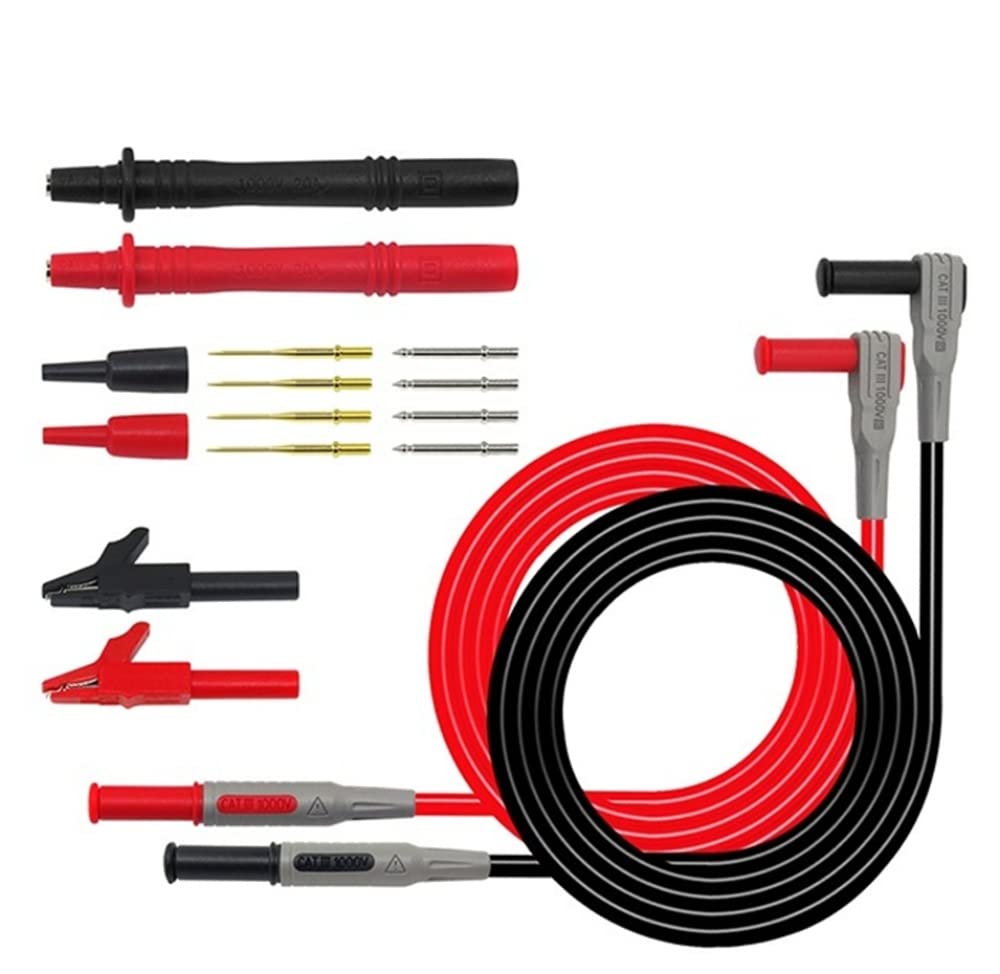 Set Cavi Di Prova Multimetro 1000V 10A Con Punte E Connettori A Banana 4mm - Accessori Universali - Foto 2