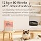 Flamingo Katzenstreu - katzenstreu klumpstreu - Babypuderduft - 12L (12KG) für 10 Wochen - Herkunft Kanada - mit superfeiner Körnung - auch für Kätzchen - Ideal für 1 oder mehrere Katzen