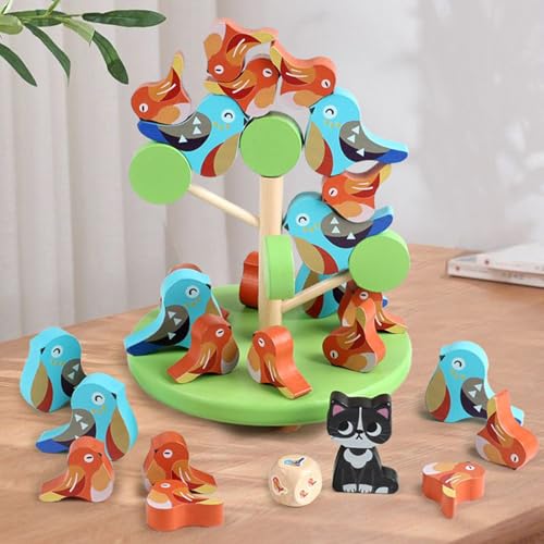 Jouets d'empilage en bois contre l'agitation des enfants