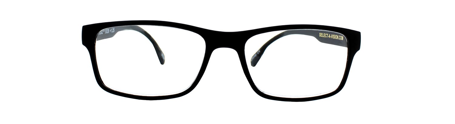 Select-A-Vision Flex 2 Lightweight Flexible Square Readers, Schwarz, 1,50