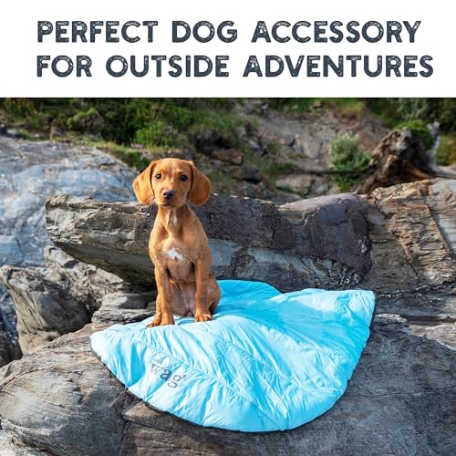 Henry Wag Alpine Travel Kuschelbett – EIN bequemer Ort zum Ausruhen an aktiven Tagen – wasserdicht, leicht und einfach zu tragen Außentasche – (Packmaß 19 x 36 x 15 cm/offene Größe: 86 x 70 cm)