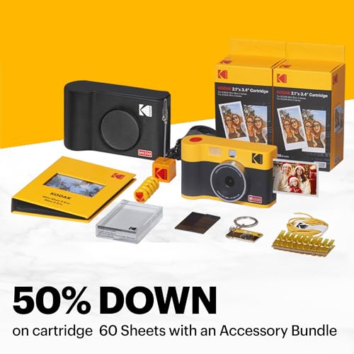 KODAK Mini Shot 2 Era 2x3” Instant Digital Camera & Photo Printer, 38 Sheets Gift Bundle, 2-in-1 Portable Print Camera - Image 2