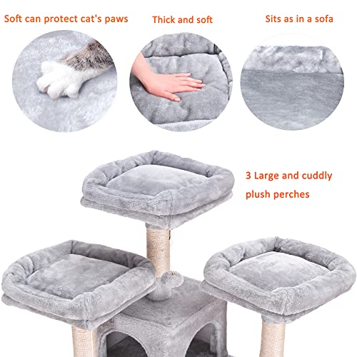 Heybly Cat Tree 73 inches XXL Large Cat Tower for Indoor Cats ,Multi-Level Cat Furniture Condo for Large Cats with… - Image 4