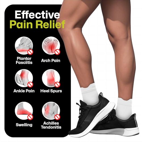 Image of 3 Pairs Plantar Fasciitis Socks Ankle Compression Sleeve with Arch Support