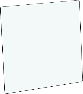 20" x 20" Tempered Glass Table Top Square 0.23" Thick Flat Polished Edge Top Protector for Dining, Patio, Coffee Table (20x20 inch)