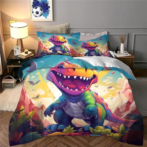 Housse de couette cactus hypoallergénique et légère en microfibre avec zip King - 6
