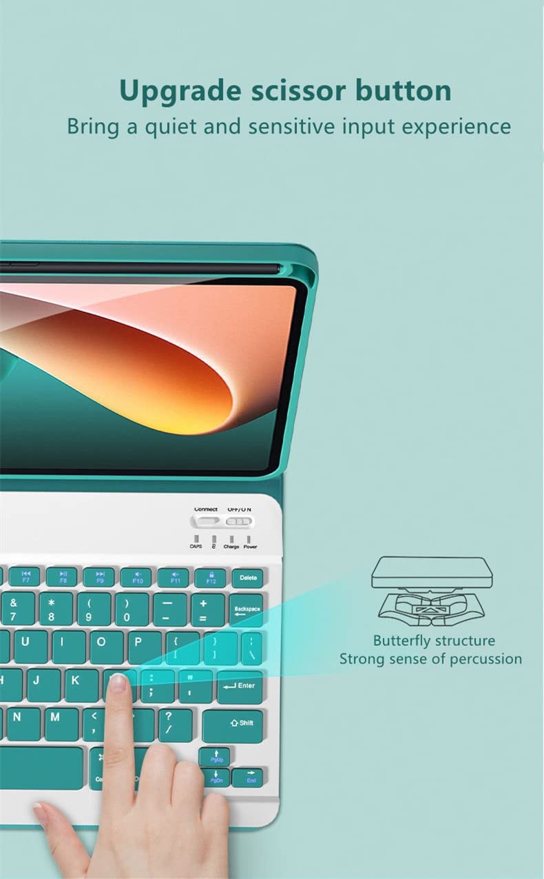 MKL for Mi pad 5/Mi pad 5 Pro Case with Keyboard, Slim Mi pad 5/Mi pad