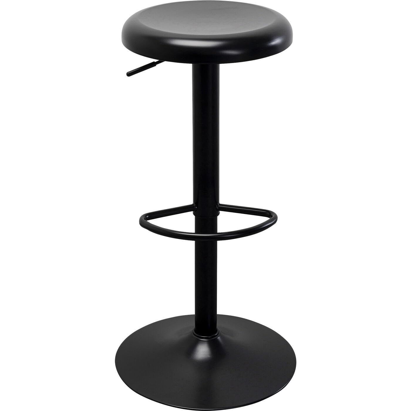 Tabouret de bar Kare Design Kalea noir réglable en hauteur pour cuisine et comptoir chic