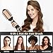 YASHE Warmluftbürste Rundbürstenföhn, 4-in-1Rundbürstenföhn hair dryer brush, Volumizer, Heißluftbürste, Haarglätter für Bürste Trocknen, Glätten, Locken und Volumengeben, Schwarz