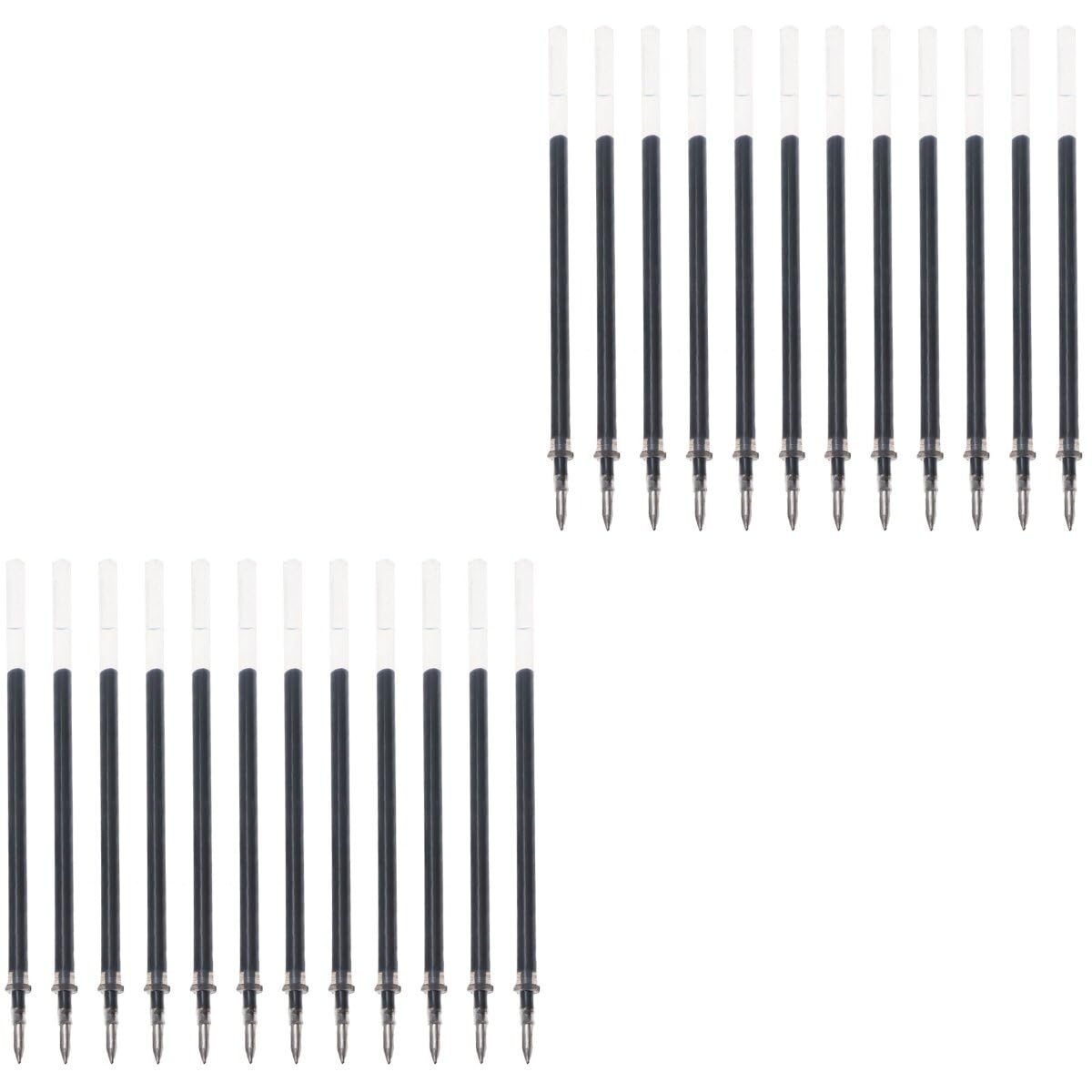 NUOBESTY 24Pcs Gel Ink Pen Refills 0.7Mm Fine Tip Acid-Free Ink for Writing Crafting Doodling Scrapbooking Drawing Journaling