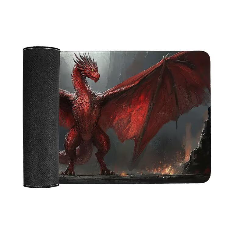 Tappetino Mouse Gaming XXL 1600 x 800 mm Tappetino Antiscivolo Sottomano Da Scrivania Per Mouse e Tastiera, Con Base In Gomma Antiscivolo, Lavabile, Mouse Pad dinosauri, Regalo per Uomo L-639