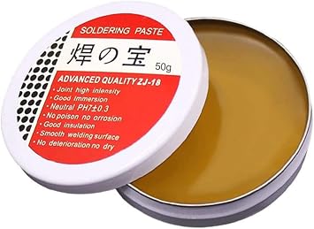 2oz Solder Flux Paste, Electrical Solder Flux Tin Paste, No-Clean Solder Grease Professional Mechanic Welding Repair Tool