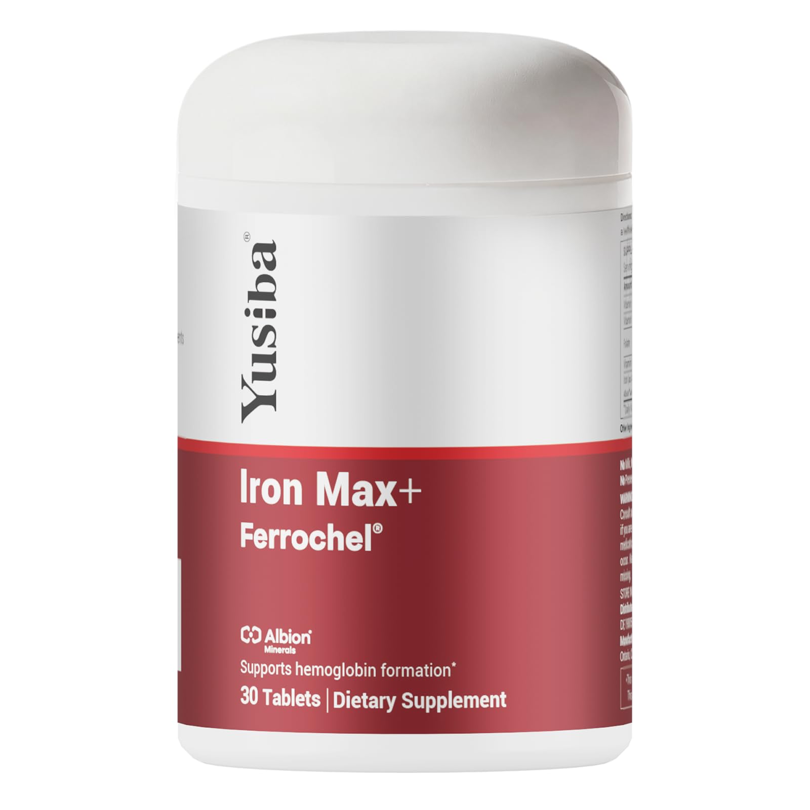 Iron Supplement, High Absorption Ferrochel Chelated Iron, 30 Iron Tablets