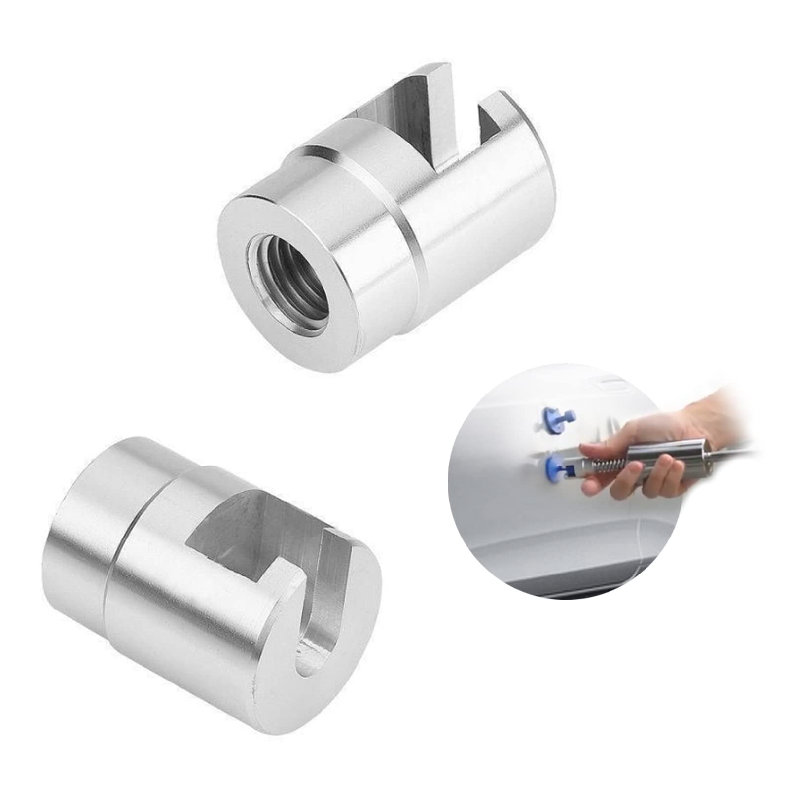 M10-M12 Car Head Dent Repair Tools Adapter Dent Lifter Puller Fit for Slide Hammer Pulling Tab-Removal Kit Adapter Screw Car Dent Repair Kit Puller Paintless-dent Repair Rods Tools Metal Tap Down Pen