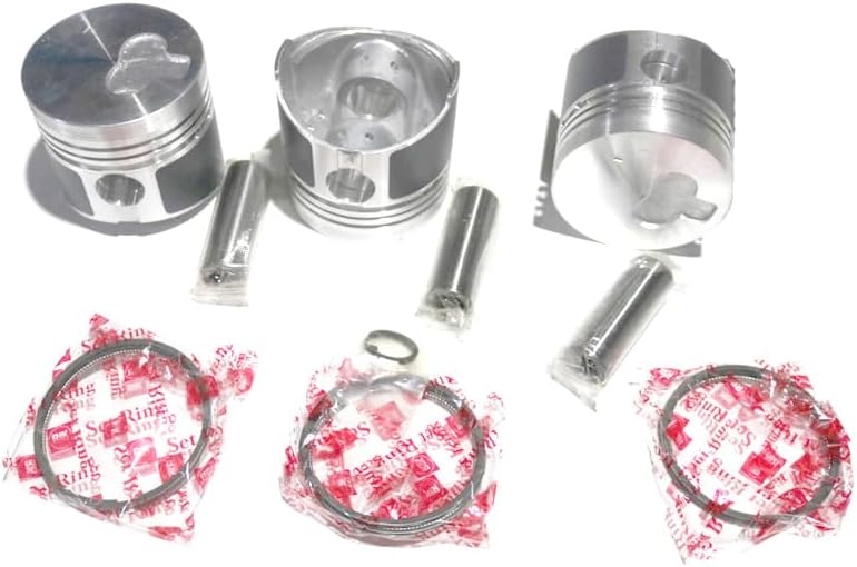 K3M Engine Pistons + Ring Set - for Mitsubishi K3M Repair Spare Parts