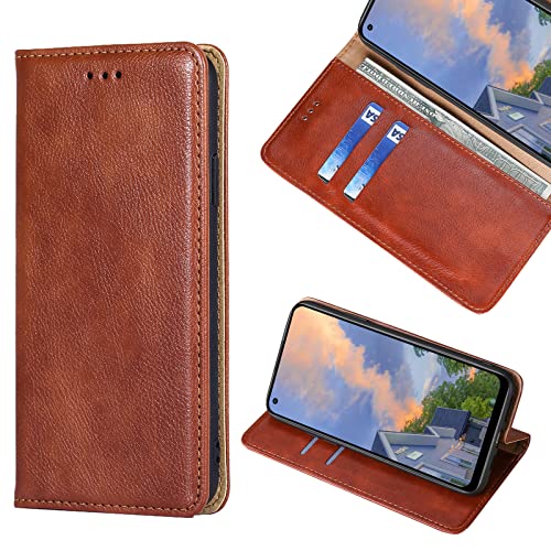 KWATUNG oppo reno 7a手帳型ケース 合皮レザー oppo reno 7aカバー oppo reno7a ケース 手帳型 おしゃれ oppo reno7a 手帳型ケース 手作 oppo reno7 a 手帳ケース 耐衝撃 全面保護 oppo reno7aケース 汗や指紋防止ダークブラウン