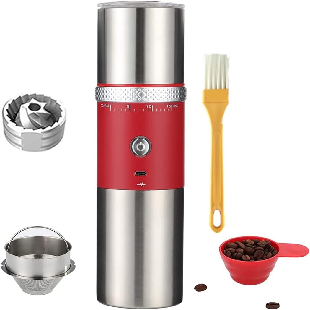 Portable Electric Conical Burr Coffee Grinders, Spice