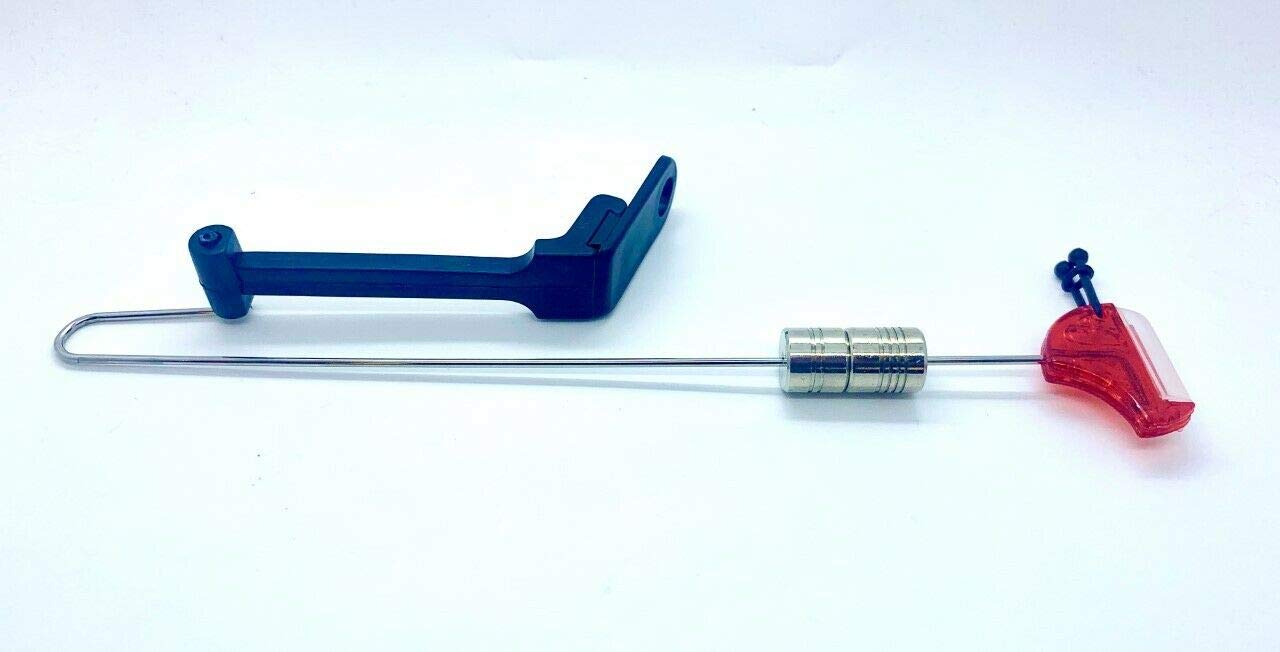 Slim Drop Off Bite Indicator, Alarm, Bobbin Swingers, Hangers, Weight Adjustable (Red)