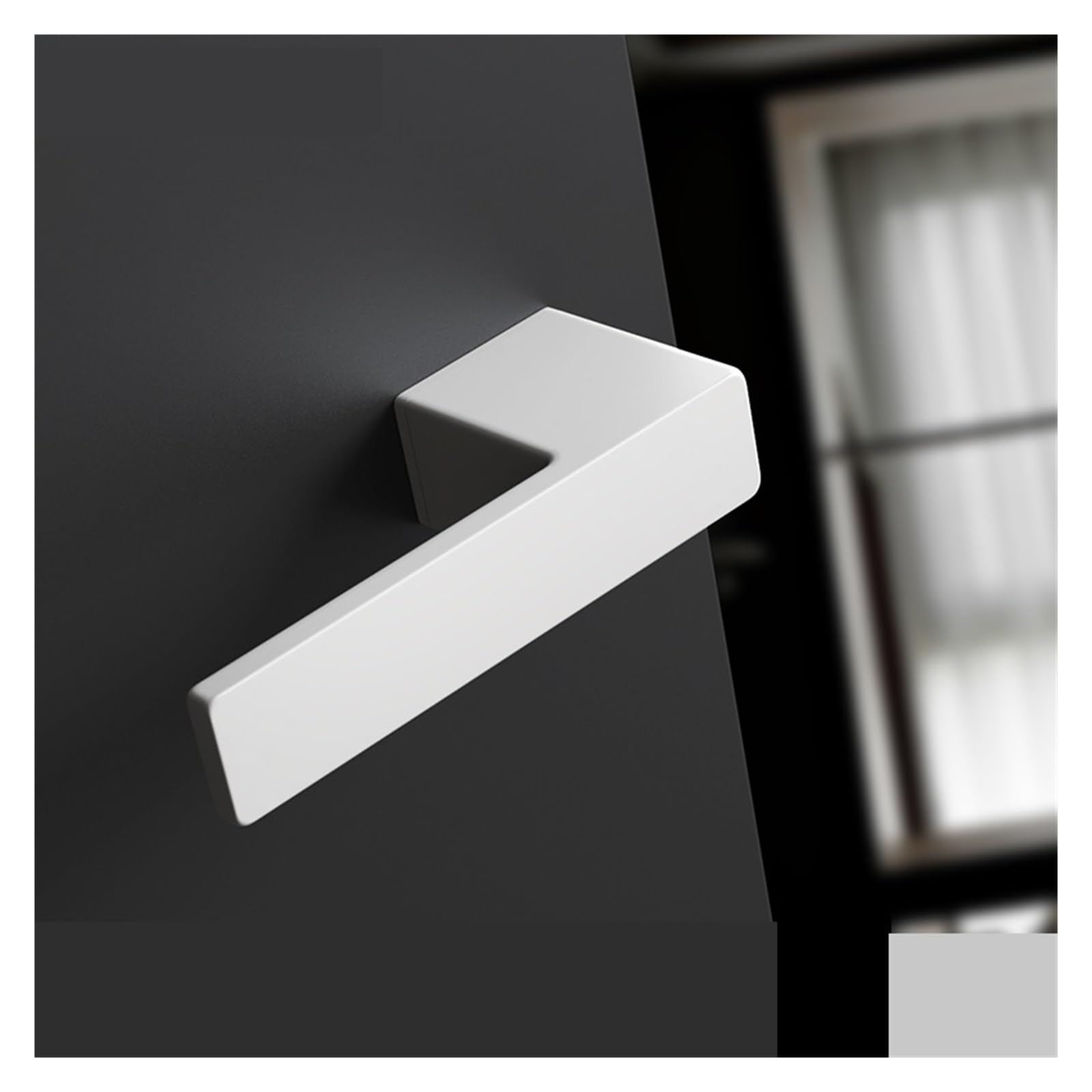 Serrure de porte italienne blanche avec clé pour chambre