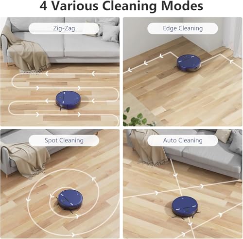 Robot-Vacuum-and-Mop-Combo-WiFiAppVoice-Robotic-Vacuum-Cleaner-with-Schedule-2-in-1-Mopping-Robot-Vacuum-with-Water-Tank-and-Dustbin-Self-Charging-Slim-Ideal-for-Hard-Floor-Pet-Hair-Carpet Robot Vacuum and Mop Combo WiFiAppVoice Robotic Vacuum Cleaner with Schedule 2 in 1 Mopping Robot Vacuum with Water Tank and Dustbin Self Charging Slim Ideal for Hard Floor Pet Hair Carpet