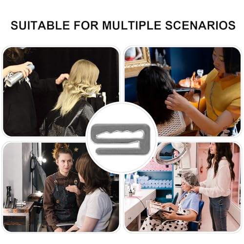 Baluue 20 peças de fivela de capa de barbeiro de metal ganchos de substituição para capa de barbeiro