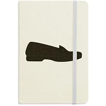 DIYthinker Erkek Siyah Deri Ayakkab  Siluet Desenli Defter Kuma  Sert Kapak Klasik G nl k A5 A5 144 X 210 mm  ok Renkli