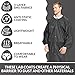 Medical Nation 10 Pack Disposable Lab Jackets - Hip Length Reusable Scrub Jacket Unisex, with Knit Cuffs and Pockets - Perfect for Dental, Medical Pharmacies, Labs, Clinics | Large, Black