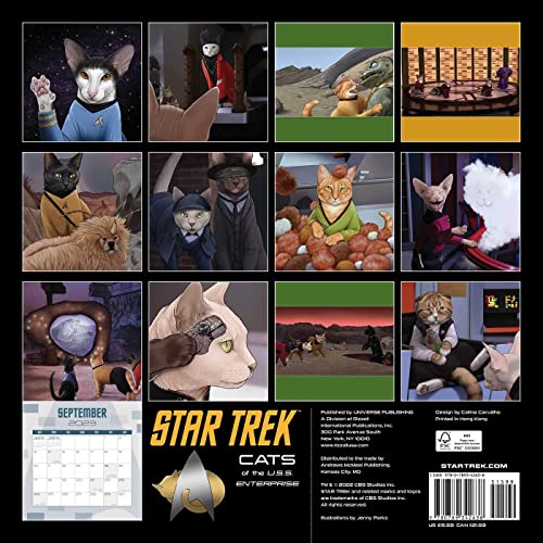 Star Trek: Cats of the U.S.S. Enterprise 2023 Wall Calendar