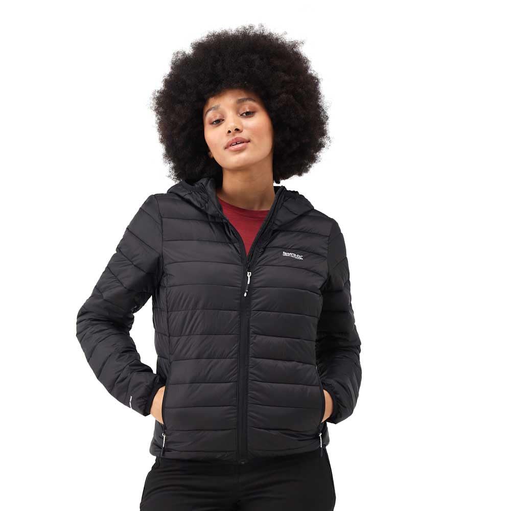 Regatta Women's Black Marizion Hooded Insulated Jacket: : :, C Size 16