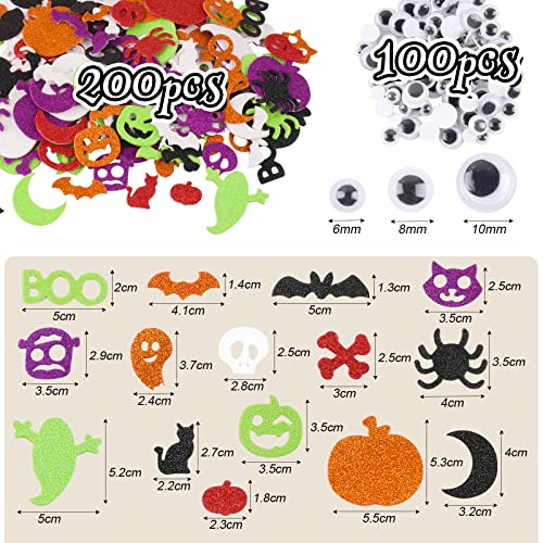 COLOFALLA 300 Pz Adesivi Halloween Zucca Adesivi