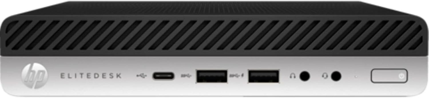 HP EliteDesk 800 G5 Mini Desktop | Core i7-9700T - 1TB SSD Hard Drive - 32GB RAM | 8 cores @ 4.3 GHz Win 11 Pro Black (Renewed)
