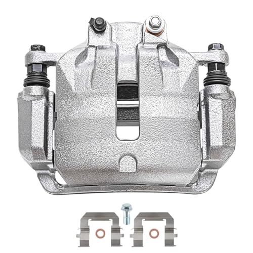 Image of Detroit Axle - 2pc Front Brake Calipers for Chevy Malibu Impala Equinox | GMC Terrain Buick LaCrosse Regal Allure Cascada ELR Disc Brake Calipers with Brackets Assembly Replacement