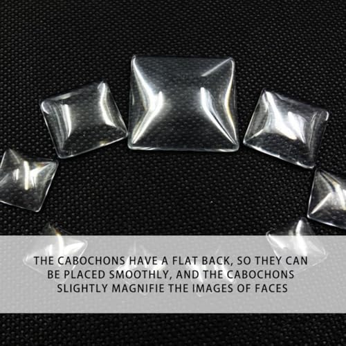 Patch en verre cristal transparent grossissant pour cabochon diy