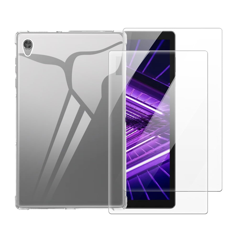 Funda y protector de pantalla Lenovo Tab M10 HD Gen 2 LTE 10.1 2020 silicona transparente 8