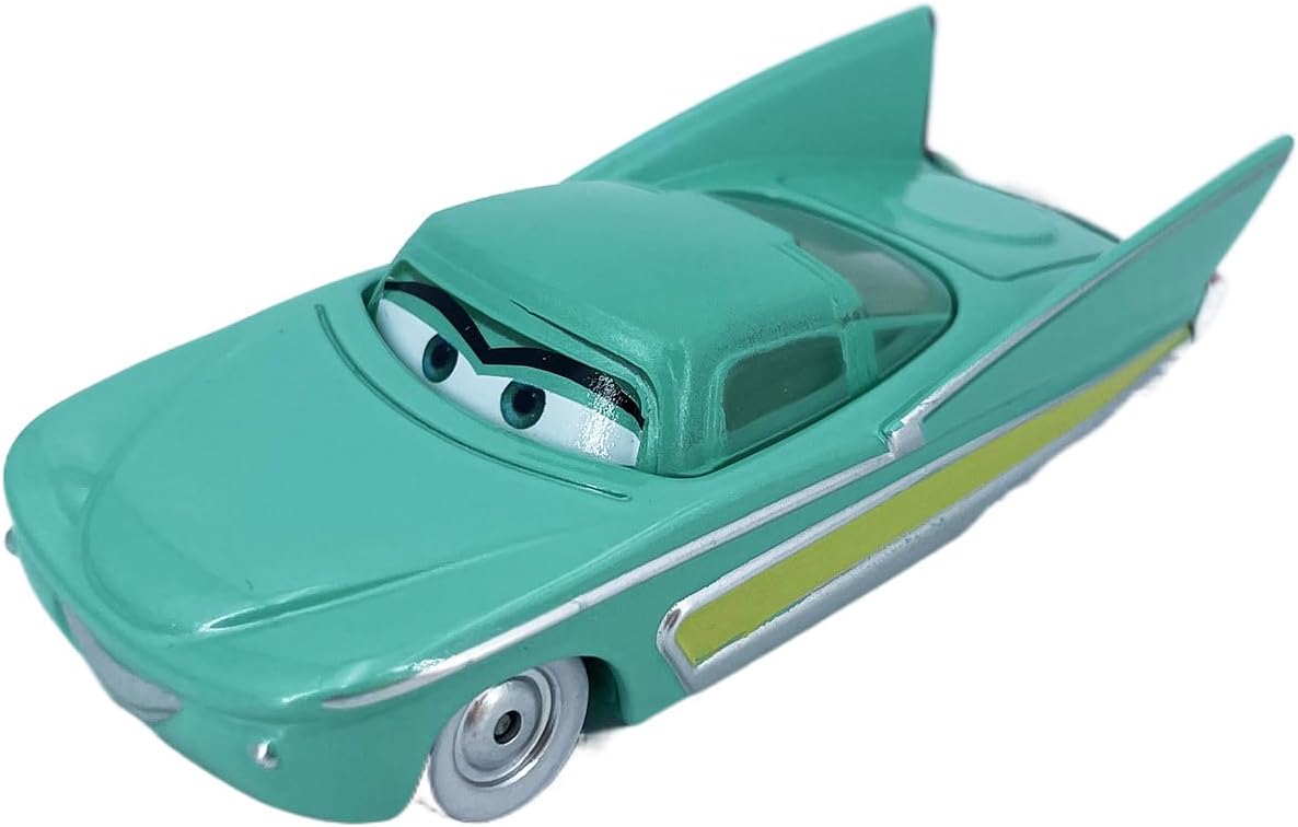 2PCS Portable Small Toy Car 1:55 Diecast Model Metal Body Racers for Preschool Kids 3+ Year Boy Gift (Purple+Flo)