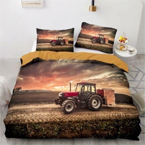 Housse de couette tracteur 220x240 decoration anniversaire
