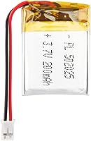 Vista 27 de 3.7V 200mAh 602025 Batería Lipo Recargable de Polímero de Iones de Litio con Conector PH2.0mm JST