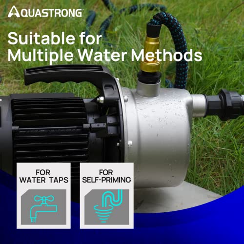 image for Aquastrong 1.2 HP Portable Shallow Well Pump Garden Pump, 1209 GPH, 11