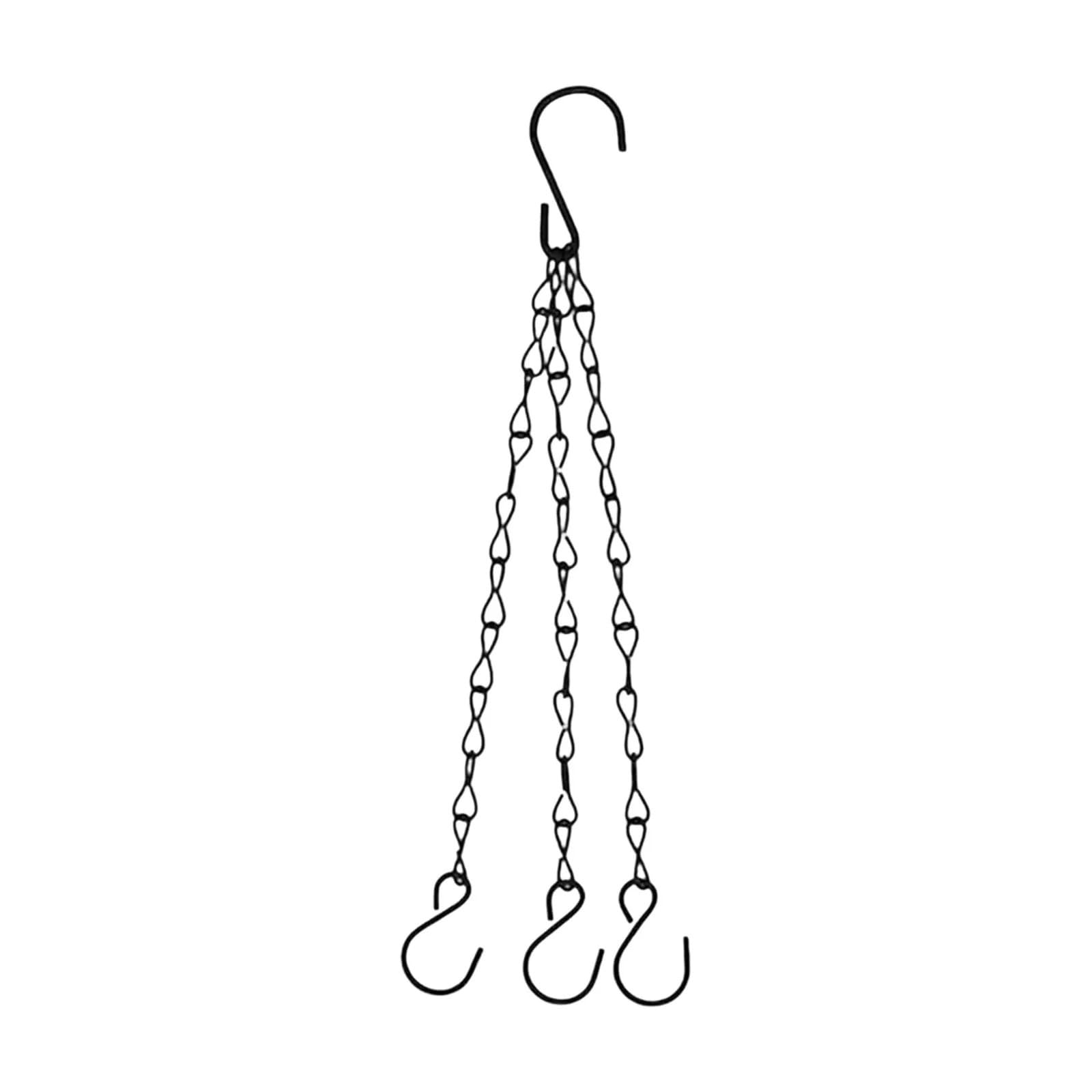 WUYXTO 3Pcs Hanging Baskets Chains with Hooks Flower Plant Pot Hanger Chain Rattan Pendant Grow Tool Garden Decorations For plant