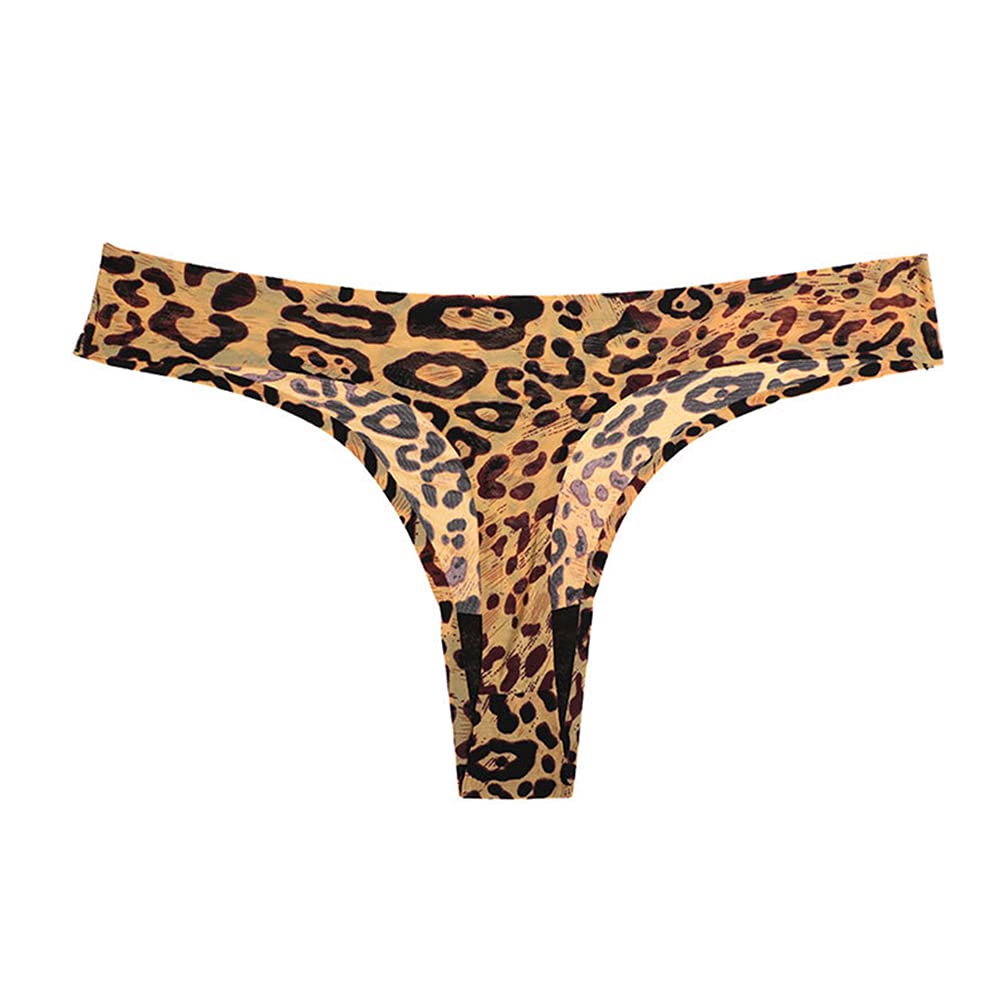 Familyhouse Seamless G Strings for Women Sexy Ice Silk Thongs T Back Tanga Low Rise Panties Underwear