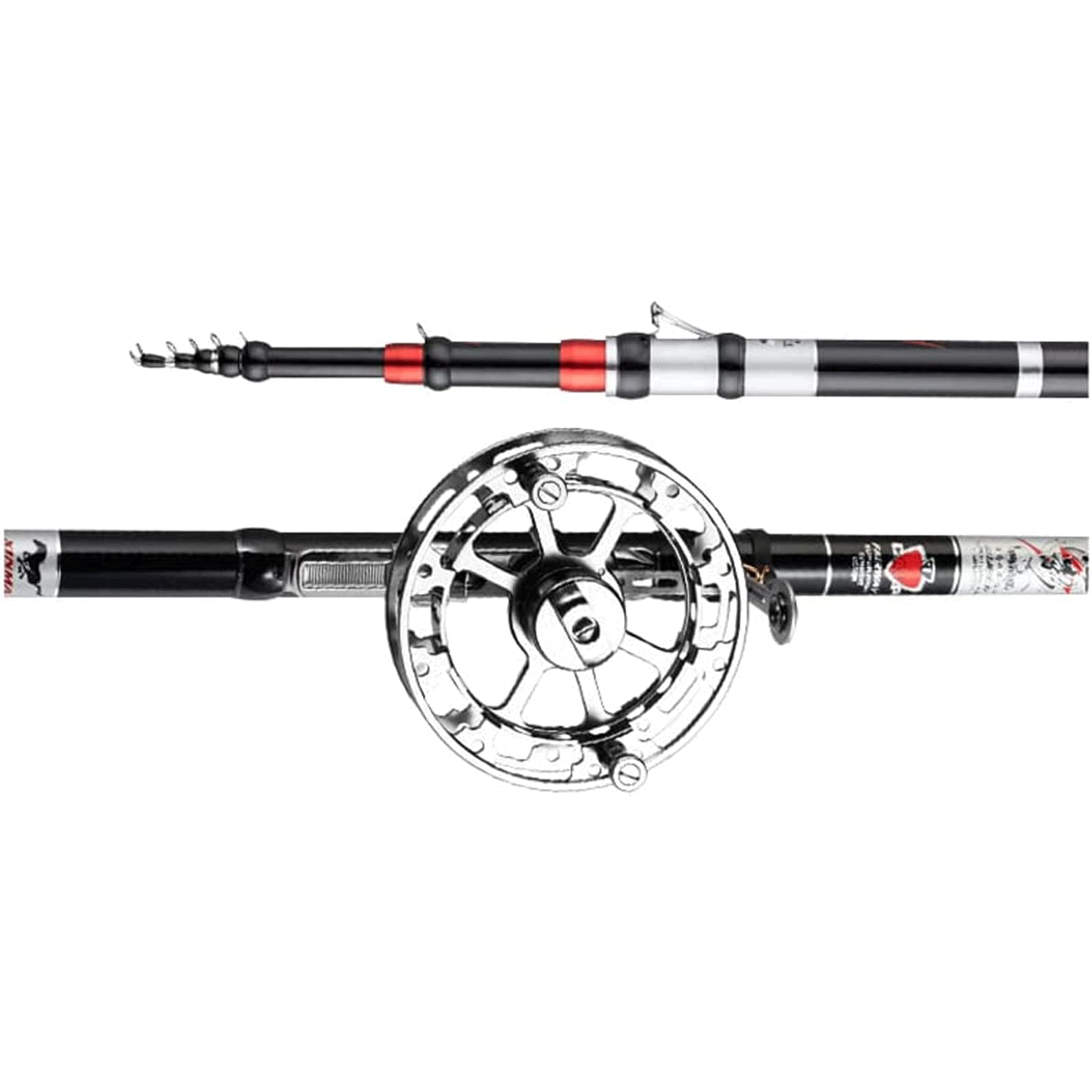 Accesorios de pesca kit de caña de pescar telescópica portátil y juego de viaje completo