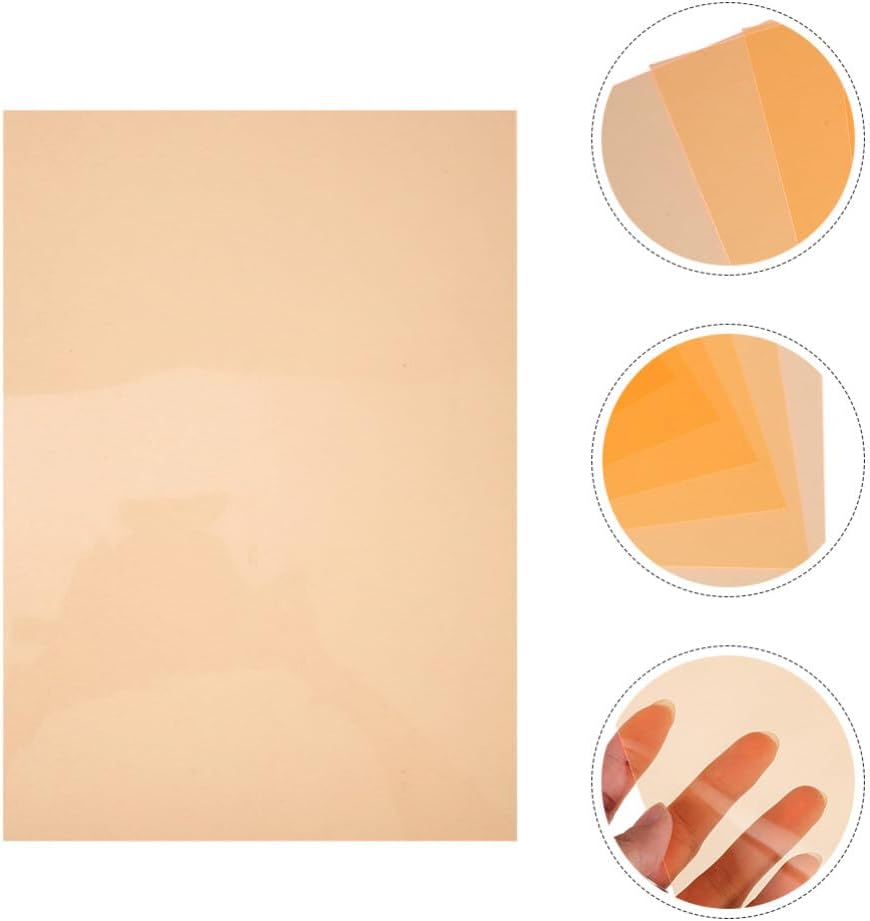 Gadpiparty Light Diffuser Sheets 5 Sheets of PVC Film Blue Light Filters for Photography Lighting Correction Gels