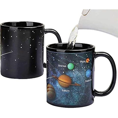 Antspirit Heat Changing Solar System Magic Coffee Mug Heat Sensitive Porcelain Tea Cup Christmas Funny (10 OZ) Cover