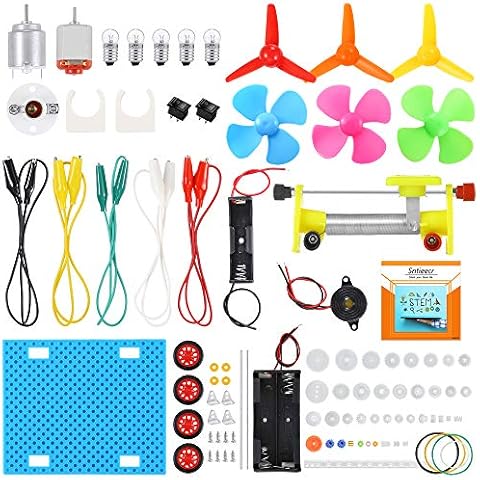 Sntieecr Electric Circuit Learning Kit, Car Model Assemble Physics Science Education Kits Set for Kids Student DIY STEM Science Lab Experiment Project Cover