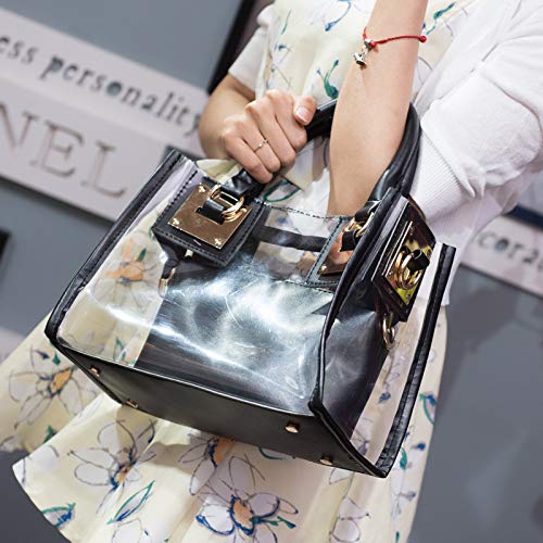 Bolso bandolera transparente 2 en 1 para mujer miniatura 6
